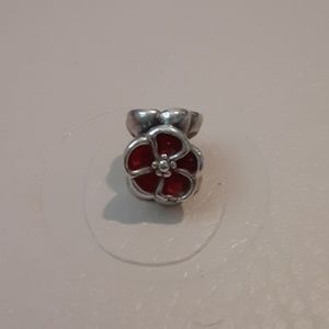 Authentic Pandora Poppy Charm!